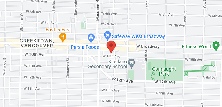 map of 2715 W 10TH AVENUE